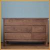 Tủ 6 ngăn kéo Juno Sofa màu óc chó 120 x 40 x 76 cm